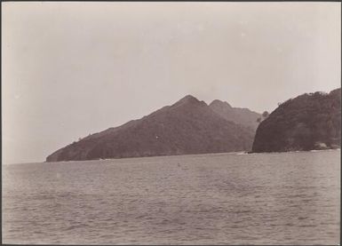 Entrance to Dives Bay viewed from the north, Ureparapara, Banks Islands, 1906, 1 / J.W. Beattie