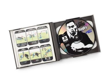 Cover & optical disc for Jonah Lomu Rugby PlayStation game