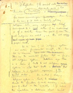 Reflection of the social order