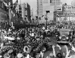 Charles Lindbergh parade on Broadway