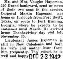 News on the Hapeman brothers