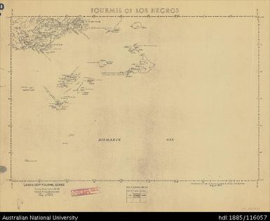 Papua New Guinea, Fourmil of Los Negros, Fourmil series, Sheet 68, 1957, 1:253 440