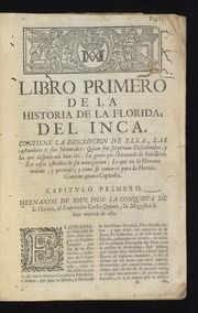 La Florida del Inca : historia del adelantado, Hernando de Soto, governador, y capitan general del reino de la Florida : y de otros heroicos caballeros, españoles e indios