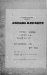 Patrol Reports. Morobe District, Lae, 1971 - 1972