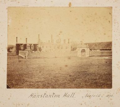Hunstanton Hall, Norfolk. From the album: Views of New Zealand Scenery/Views of England, N. America, Hawaii and N.Z.