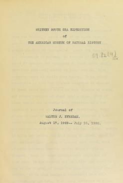 Whitney South Sea Expedition of the American Museum of Natural History
