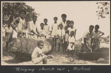 Church drums at Rukua, May 1929