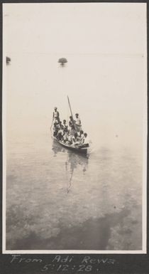 Canoe, Fiji, December 1928