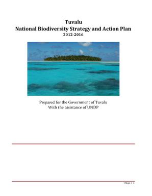 Tuvalu National Biodiversity Strategy and Action Plan 2012-2016 (NBSAP)