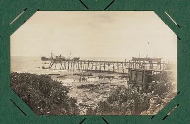 The wharf, Tabawa, Ocean Island.  From the album: Banaba (Ocean Island)