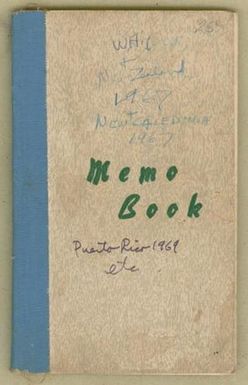 [Sherwin Carlquist field notebook from 1967-1973 expeditions to Western Australia, New Zealand, New Caledonia, and Puerto Rico]