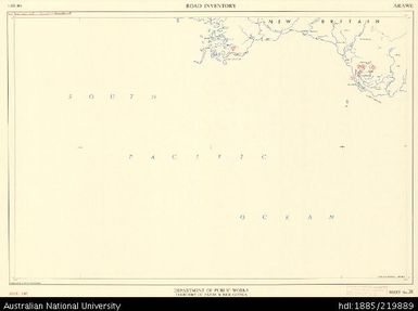 Papua New Guinea, Arawe, Road Inventory Series, Sheet 38, 1:250 000, 1967