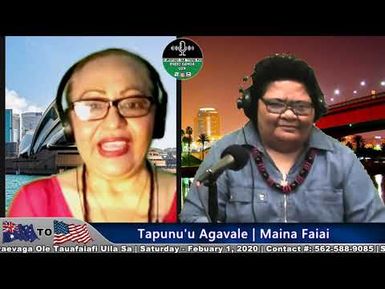 Evaevaga Ole Tauafiafi with Maina Faiai & Tapunu'u Agavale. 2/1/2020