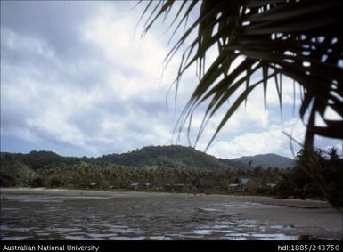 Village along the beach