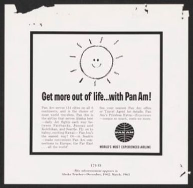 Get more out of life...with Pan Am!