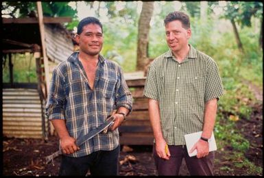 Two men outdoors,Tonga