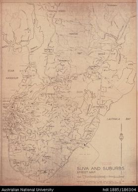 Fiji, Viti Levu, Suva and Suburbs, City, 1963, 1:6 336