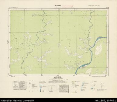 Indonesia, Western New Guinea, Alakke, Series: Nederlands-Nieuw-Guinea, Sheet 25-X, 1956, 1:100 000