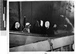 Man and six Nuns on a rescue boat, Solomon Islands, Oceania, February 27, 1943