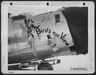 The Consolidated B-24 Liberator "Bird'S Eye View" Of The 11Th Bomb Group, Based On Guam, Marianas Islands. 4 May 1945. (U.S. Air Force Number C64933AC)