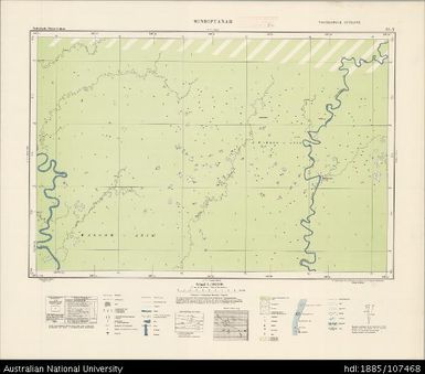 Indonesia, Western New Guinea, Mindiptanah, Series: Nederlands-Nieuw-Guinea, Sheet 22-Y, 1956, 1:100 000
