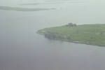 [Aerial view of ] river frontage village in the Sepik, Angoram District, Mar 1969
