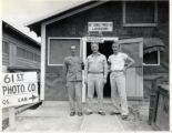 Soldiers outside photo lab