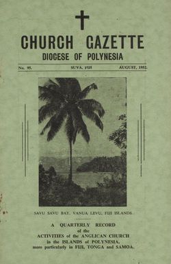 Church Gazette, Polynesia: August 1952