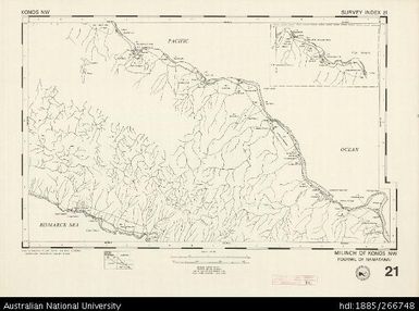 Papua New Guinea, Konos NW, Survey Index 21, 1:50 000, 1972