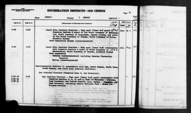 1940 Census Enumeration District Descriptions - Hawaii - Hawaii County - ED 1-52, ED 1-53, ED 1-54