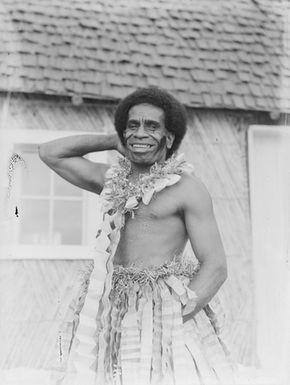 [Portrait of a Melanesian man]