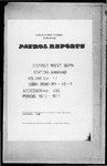 Patrol Reports. West Sepik District, Amanab, 1970 - 1971