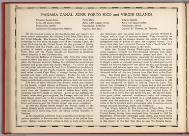 (Text Page) Panama Canal Zone, Porto (Puerto) Rico and Virgin Islands.
