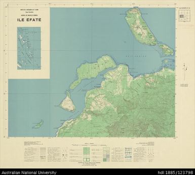 Vanuatu, Efate, Ile Efate N.O. (North-west), Sheet NW, 1960, 1:50 000