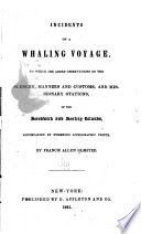 Incidents of a whaling voyage