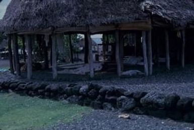 [Thatched dwelling in Safotu, Samoa]