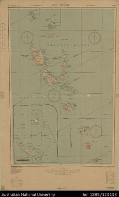 Vanuatu, New Hebrides, Series: AMS X321, Sheet 1, 1944, 1:1 000 000