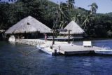 French Polynesia, dock at Club Mediterranee in Bora Bora