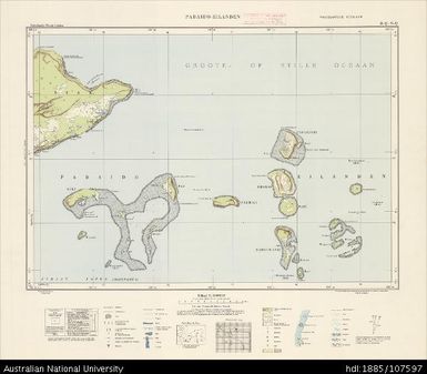 Indonesia, Western New Guinea, Padaido-Eilanden, Series: Nederlands-Nieuw-Guinea, Sheet 8-Q & 9-Q, 1958, 1:100 000
