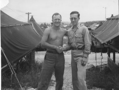 Pineau and unidentified man
