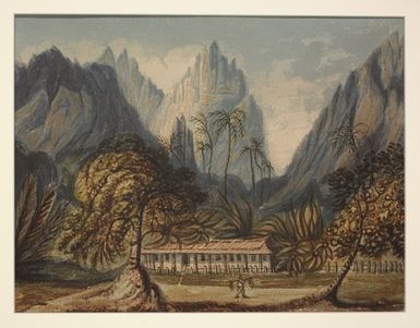 Tyerman, Daniel, 1773-1828 :[Bunaauia. Island of Tahiti 1823]