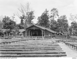 RABAUL, NEW BRITAIN, 1946-04-05. TALULI THEATRE BUILT FOR THE PERFORMANCE OF "LIVE" SHOWS