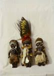 Miniature models (dolls) depicting traditional ceremonial dress of various Eastern Highland New Guineans, 1964