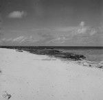 Cable on beach during wave, Bikini Atoll area