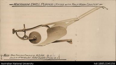 Macknade drill plow