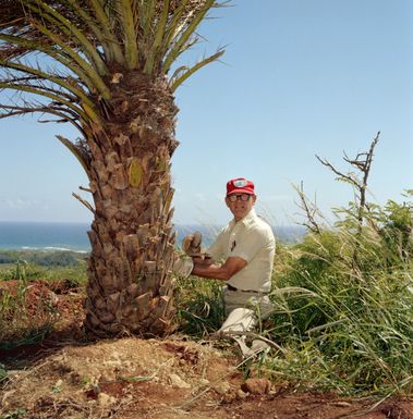 MOD-OA4 WIND TURBINE PERSONNEL IN KAHUKU OAHU HAWAII