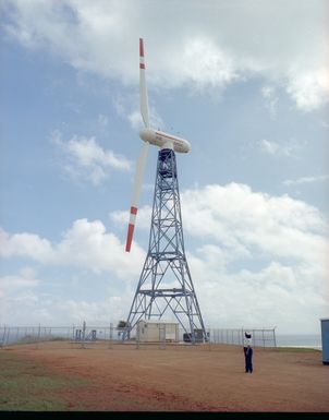 WIND TURBINE SITE DEDICATION AT KAHUKU OAHU HAWAII