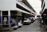 French Polynesia, street scene in Papeete shopping district