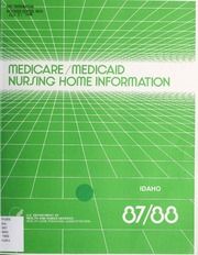 Medicare/Medicaid nursing home information, 1987-1988