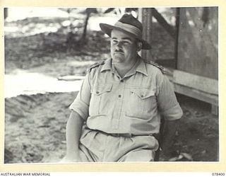 TOROKINA, BOUGAINVILLE ISLAND. 1945-01-20. NX113 COLONEL R.C. REEVE, CHIEF SIGNALS OFFICER, HEADQUARTERS, 2ND AUSTRALIAN CORPS